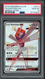 Kartana GX PSA 10 - SV73/SV94 - Sun & Moon - Hidden Fates, Verzenden, Zo goed als nieuw, Losse kaart