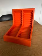 Boîte de rangement à cassette rétro orange Schweizer Design, Enlèvement ou Envoi, Audio et Vidéo