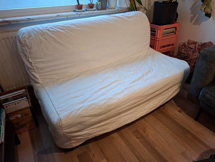 Slaapbank / zetelbed ikea (LYCKSELE LÖVÅS), Huis en Inrichting, Slaapkamer | Slaapbanken, Gebruikt, 140 cm, 190 cm of minder, Tweepersoons