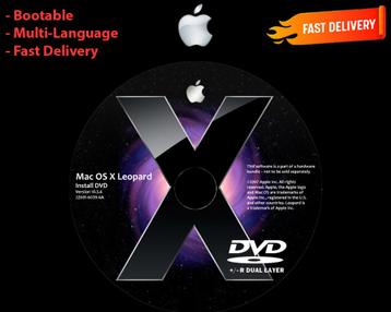 Installez OS X Leopard 10.5.6 via DVD, Intel PowerMac G4 G5, Envoi, Neuf, MacOS