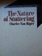 The Nature of Stuttering / Van Riper, Livres, Psychologie, Comme neuf, Autres sujets/thèmes, Enlèvement, Charles Van Riper