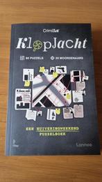 Klopjacht boek met moordpuzzels, Hobby en Vrije tijd, Denksport en Puzzels, Ophalen of Verzenden, Zo goed als nieuw, Puzzelboek