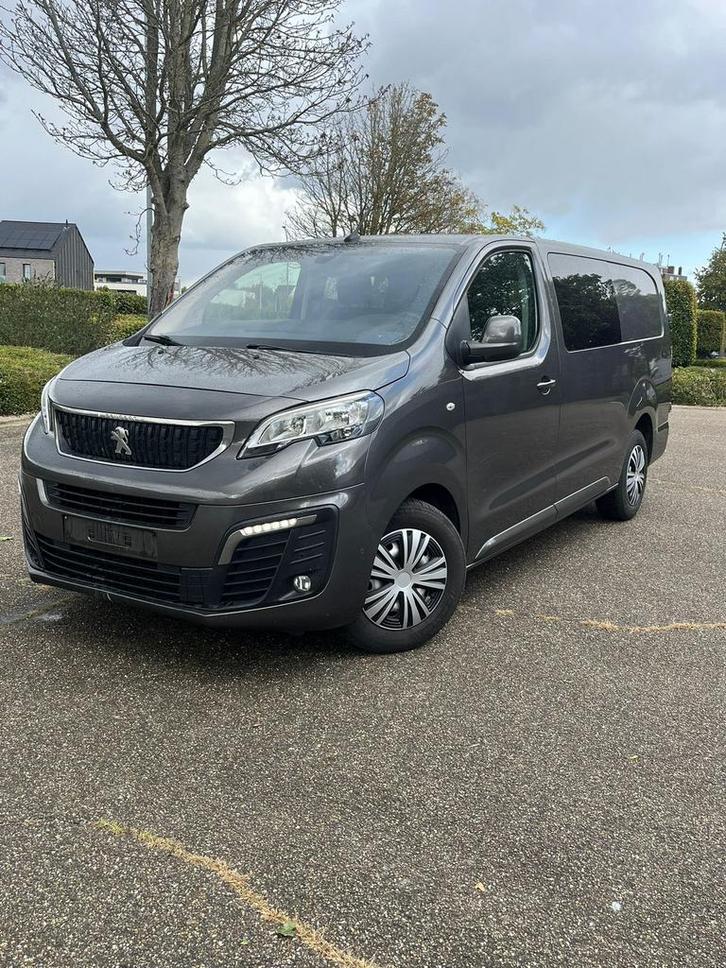 Peugeot Expert 2.0 BlueHdi 120pk L3 Asphalt Dubbel Cabine, Auto's, Bestelwagens en Lichte vracht, Bedrijf, Te koop, ABS, Adaptieve lichten