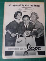 Gilbert Becaud Vespa - publicité papier Vespa - 1957, Enlèvement ou Envoi, Utilisé, Autres types