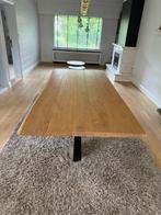 Eiken tafel | Tafelblad | Boomstam - recht, Huis en Inrichting, Ophalen, Gebruikt, 100 tot 150 cm, Eikenhout