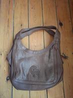 Leren Handtas van het merk Crinkles, 2x gebruikt, Ophalen of Verzenden, Zo goed als nieuw, Bruin, Handtas