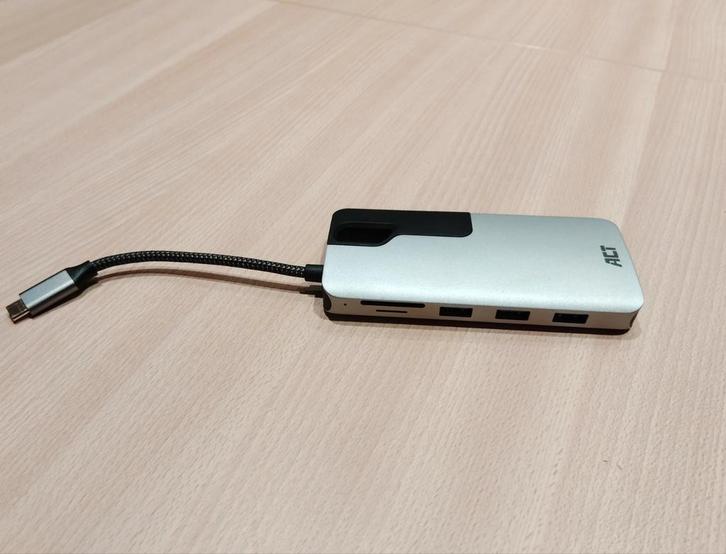 ACT AC7043 USB-C docking station, Computers en Software, Dockingstations, Docking station, Laptop, Ophalen of Verzenden