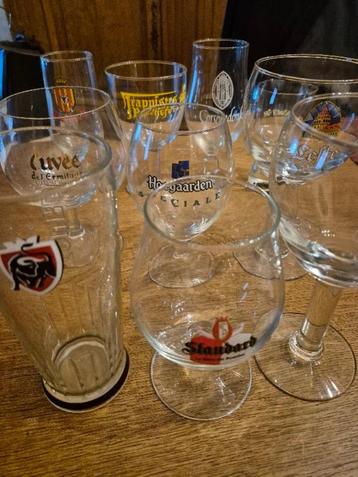 10 VERRES A BIERES, Collections, Enlèvement, Utilisé