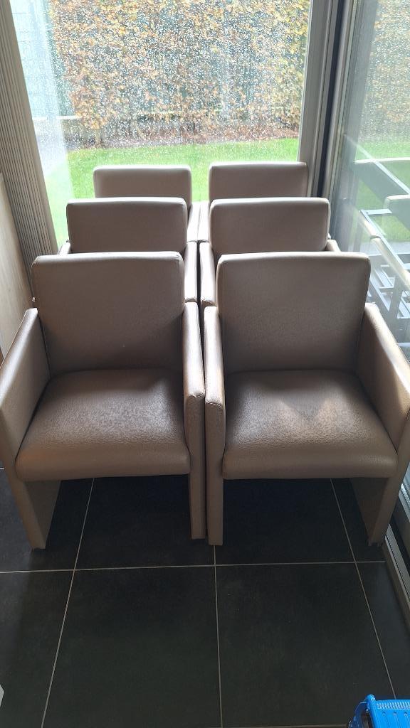 Eettafel stoelen 6 stuks, Huis en Inrichting, Stoelen, Gebruikt, Vijf, Zes of meer stoelen, Overige materialen, Overige kleuren