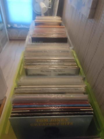 Collection de vinyles complète platine ampli et enceinte beschikbaar voor biedingen