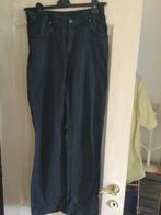 Pantalon bleu marine coton taille 46, Bleu, Porté, Taille 46/48 (XL) ou plus grande