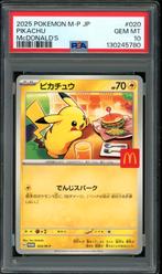 Pikachu [Big Mac McDonalds] PSA 10 - M-P 020 Japanese Promo, Ophalen of Verzenden, Zo goed als nieuw, Losse kaart