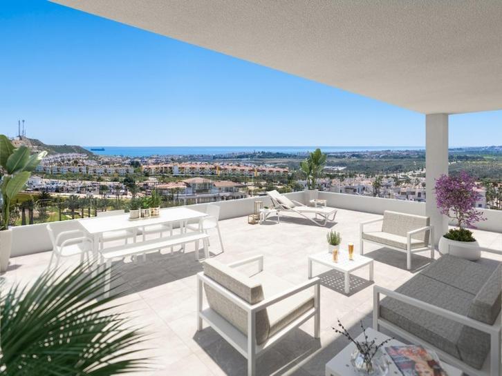 3 slaapkamer nieuwbouw dakappartment met 70m2 dakterras, Immo, Buitenland, Spanje, Appartement, Dorp