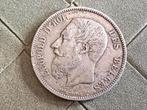 BELGIË 5 FRANK 1869 LEOPOLD II ZILVER, Postzegels en Munten, Munten | België, Zilver, Ophalen of Verzenden, Losse munt, Zilver