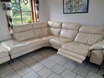 Canapé  d' angle en cuir beige Rêve d intérieur 09/2022, Huis en Inrichting, Zetels | Complete zithoeken, Ophalen, Zo goed als nieuw