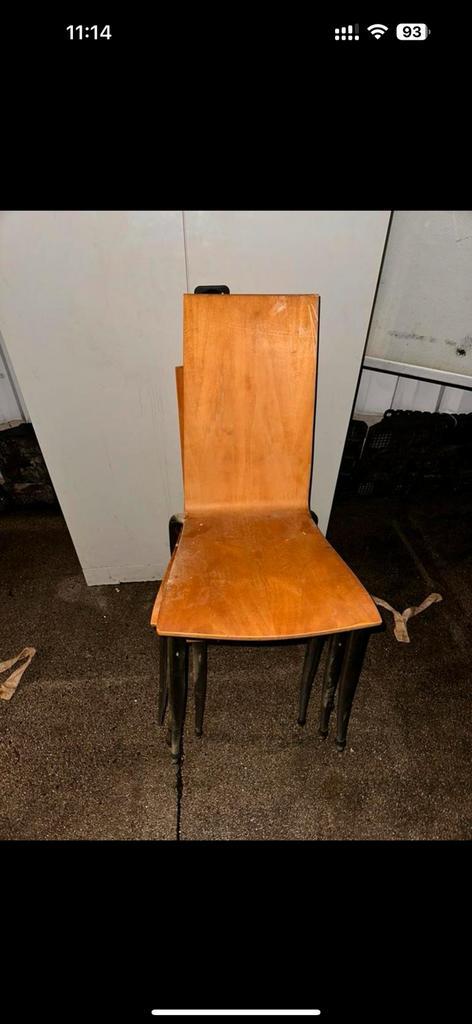 Chaises design Olly Tango (x20) – à nettoyer, Maison & Meubles, Chaises, Utilisé, Cinq, Six Chaises ou plus, Bois, Brun, Enlèvement