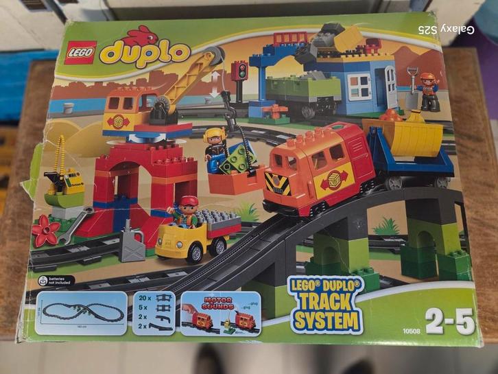 TRAIN DUPLO COMPLET TRÈS GRAND AVEC RAIL SUPPLÉMENTAIRE INCL, Enfants & Bébés, Jouets | Duplo & Lego, Comme neuf, Duplo, Enlèvement ou Envoi