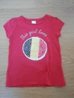 Leuke voetbal t-shirt C&A 122, Kinderen en Baby's, Kinderkleding | Maat 110, Gebruikt, C&A, Meisje, Ophalen of Verzenden