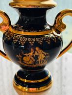 Vase en Porcelaine Castel de Limoges Bleu Cobalt, Antiek en Kunst, Ophalen