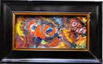 Asger Jorn,"" 2 figures ""olieverf op karton, Antiek en Kunst, Verzenden
