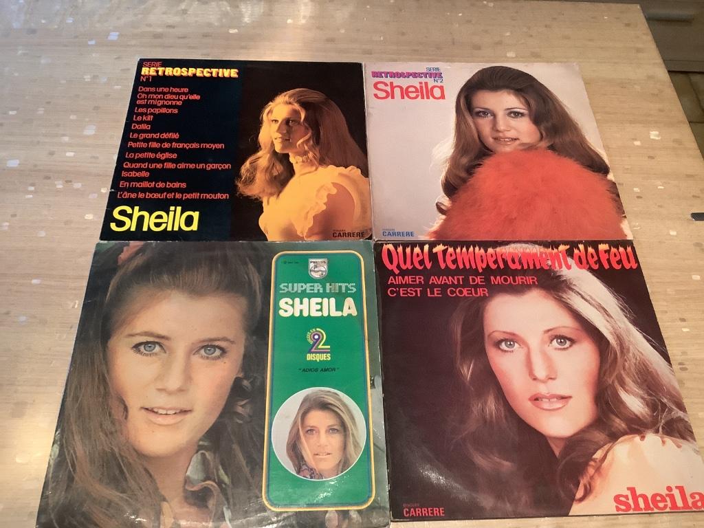 Lot de 45 tours vinyle et album 33 tours vinyle de Sheila, CD & DVD, Enlèvement, Utilisé, Autres formats