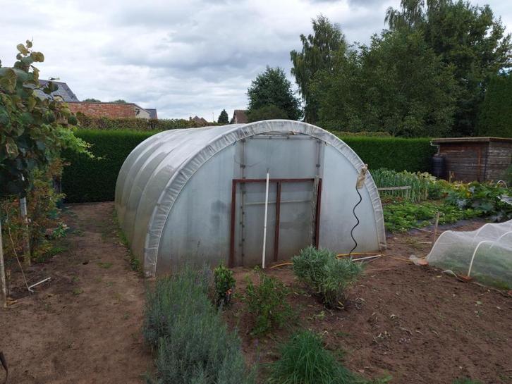 Tunnelserre, Tuin en Terras, Kassen, Gebruikt, Kweekkas, Staal, Folie, Ophalen