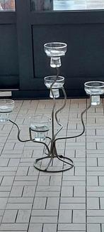 Kandelaar met theelichtjes 55cm hoogte, Huis en Inrichting, Woonaccessoires | Kandelaars en Kaarsen, Ophalen of Verzenden, Metaal