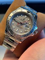 Yacht-Master 16622 met gen crystal en bezel treatment, Handtassen en Accessoires, Horloges | Heren, Staal, Gebruikt, Staal, Verzenden