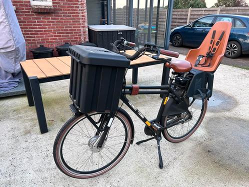 Stella forte met bak en kinder stoel evt ruil voor remorque, Fietsen en Brommers, Elektrische fietsen, Zo goed als nieuw, Overige merken