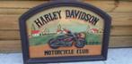 Houten pubbord in reliëf/ 3D Harley Davidson, Particulier