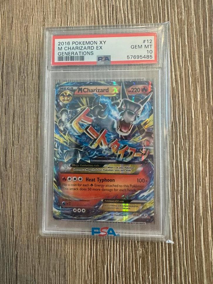 M Charizard EX #12 PSA10 Pokemon Kaart, Hobby en Vrije tijd, Verzamelkaartspellen | Pokémon, Nieuw, Losse kaart, Ophalen