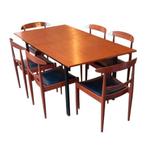 Table extensible et chaises Scandinave Vintage années 60's, Enlèvement, Comme neuf