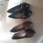 2 paar schoenen, zwart en goudkleurig , maat 38., Comme neuf, Noir, Enlèvement ou Envoi