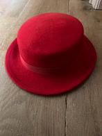 Rode hoed in wol, Kleding | Dames, Hoeden en Petten, Ophalen, 56 of 57 cm (M, 7 of 7⅛ inch), Hoed, Zo goed als nieuw