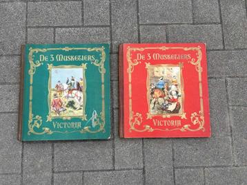 2 vintage boeken drie musketiers (Nederlands) beschikbaar voor biedingen