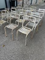 15 chaises en métal (Tolix), Tuin en Terras, Tuinstoelen, Ophalen, Zo goed als nieuw, Metaal