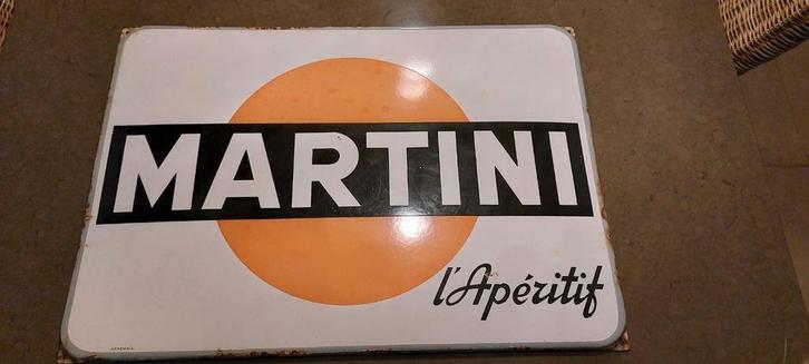 Nog mooie MARTINI in email ( Ferémail ) L' Apéritif, Verzamelen, Merken en Reclamevoorwerpen, Gebruikt, Reclamebord, Ophalen of Verzenden