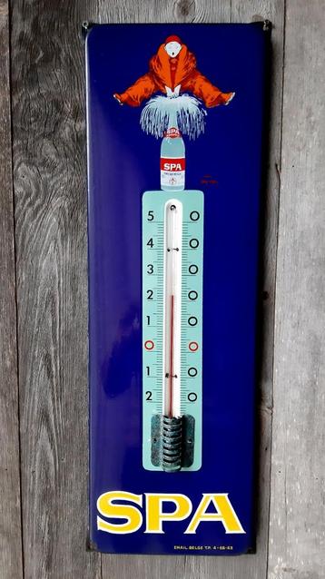 SPA THERMOMETER💥1963 Emaillerie Belge 