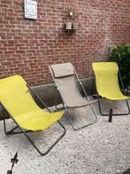 3 Lafuma tuinstoelen - strandstoelen - kampeerstoelen, Ophalen, Zo goed als nieuw, Inklapbaar