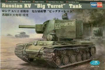 HOBBY BOSS 84815 russian KV big turret tank échelle 1/48 disponible aux enchères