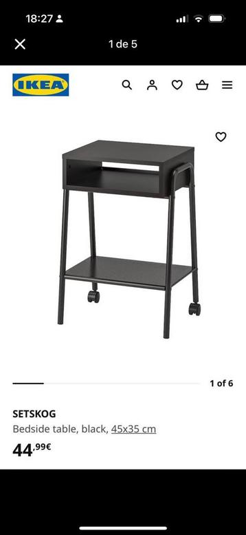 IKEA nachtkastje/bijzettafeltje  beschikbaar voor biedingen