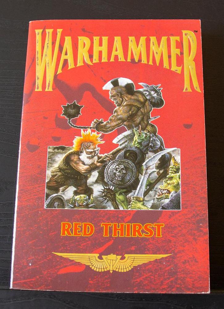 Two GW Books, WH Fantasy-Konrad & Red Thirst 1990, Hobby en Vrije tijd, Wargaming, Zo goed als nieuw, Warhammer, Boek of Catalogus