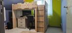 massief houten stapelbed.
Zonder bureau.
Niet veel gebruikt., Ophalen, Zo goed als nieuw, Stapelbed