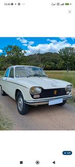 Peugeot 204, Auto's, Oldtimers, Voorwielaandrijving, Leder en Stof, Wit, Overige kleuren