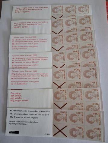 PB34** A-B-C-D 7 Boekjes postfris Koningin Beatrix  beschikbaar voor biedingen