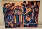 Reclamebord Wurlitzer juke box muziek, Verzamelen, Automaten | Jukeboxen, Ophalen of Verzenden, Wurlitzer