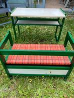 Retro kinder bank en tafel, Ophalen