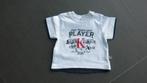 Wit T-shirtje van Kanz (maat 56), Kinderen en Baby's, Babykleding | Maat 56, Gebruikt, Ophalen of Verzenden, Jongetje, Kanz