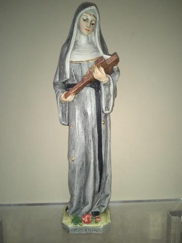 Zeldzaam Heiligenbeeld van Sint-Rita