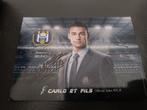 Carte signée Carlo et fils RSC Anderlecht Massimo Bruno, Verzamelen, Sportartikelen en Voetbal, Ophalen of Verzenden
